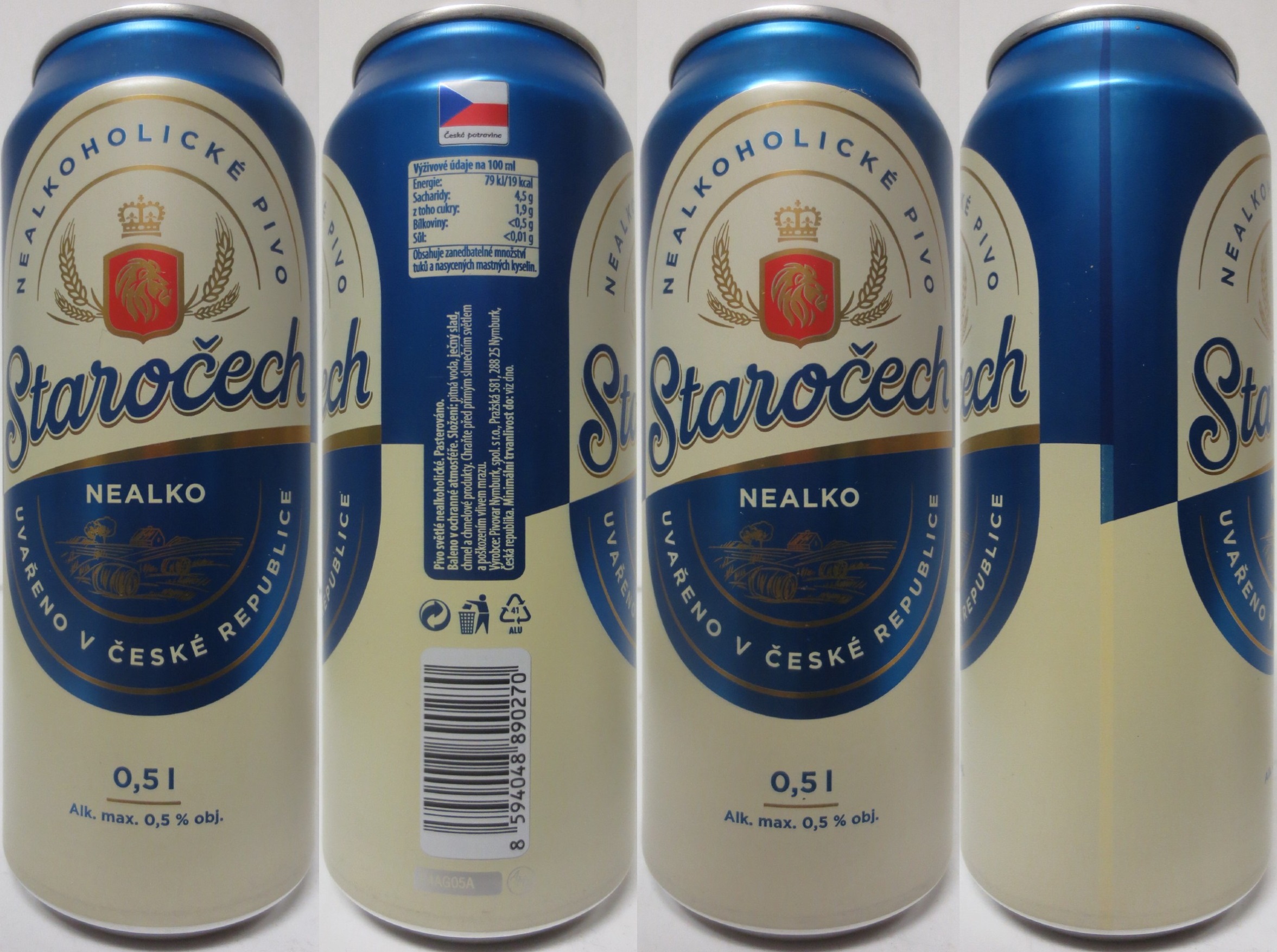Staročech NEALKO NEALKOHOLICKÉ PIVO (50cl) (B/O) č.3