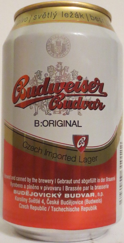 Budweiser Budvar B ORIGINAL Czech Imported Lager (CZ) (33cl) (B/O) č.1