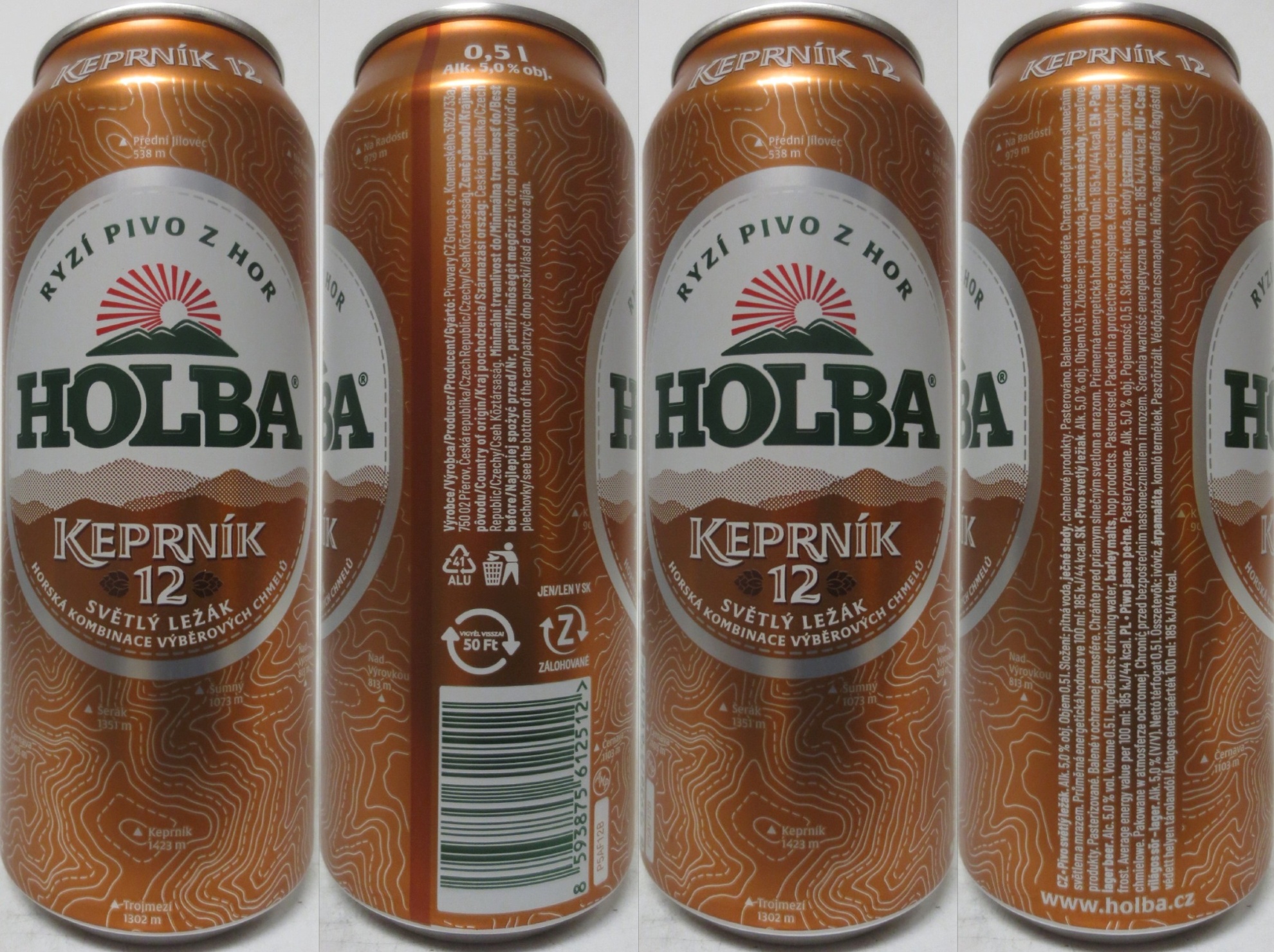 HOLBA KEPRNÍK 12 SVĚTLÝ LEŽÁK HORSKÁ KOMBINACE VÝBĚROVÝCH CHMELŮ (CZ) (50cl) (B/O) č.1 