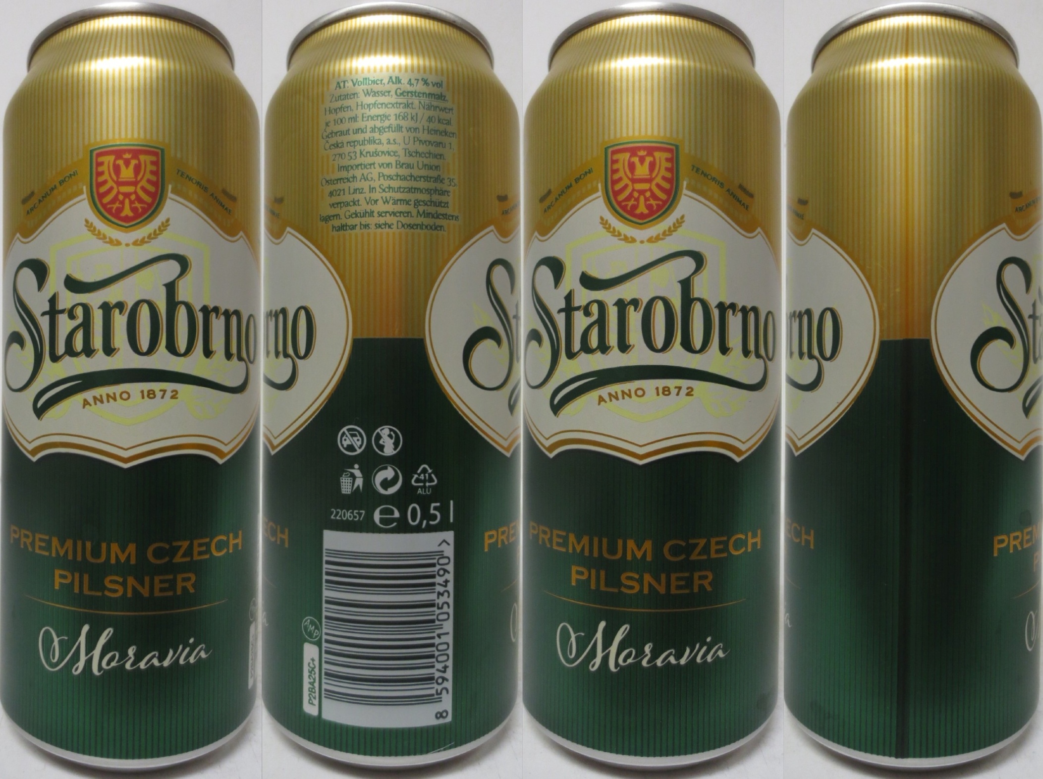 Starobrno PREMUIM CZECH PILSNER Moravia (A) (50cl) (B/O) č.1