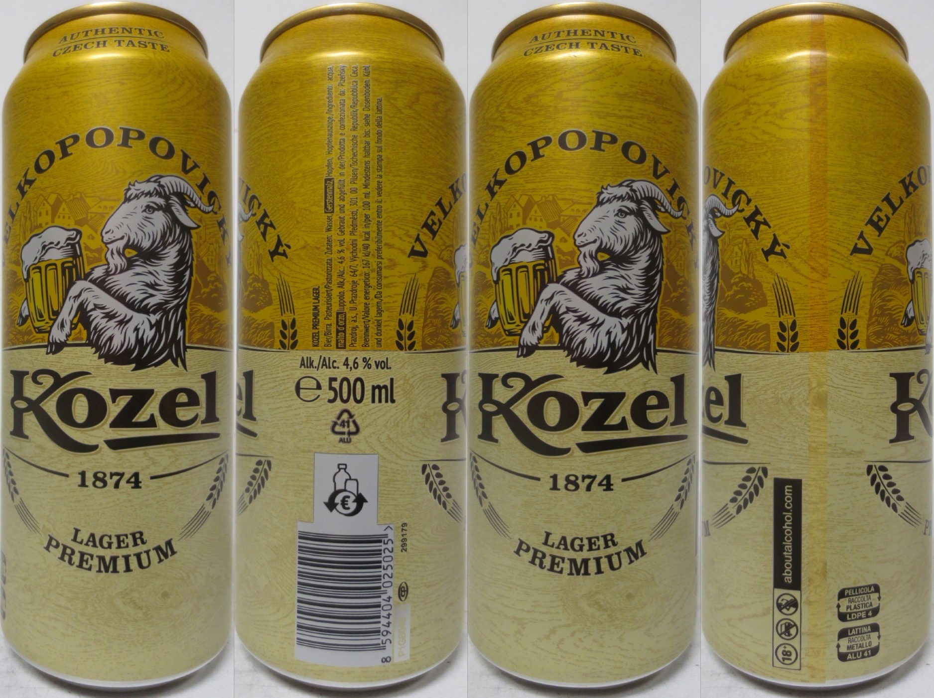 VELKOPOPOVICKÝ Kozel 1874 PREMIUM LAGER (A) (50cl) (B/O) č.1