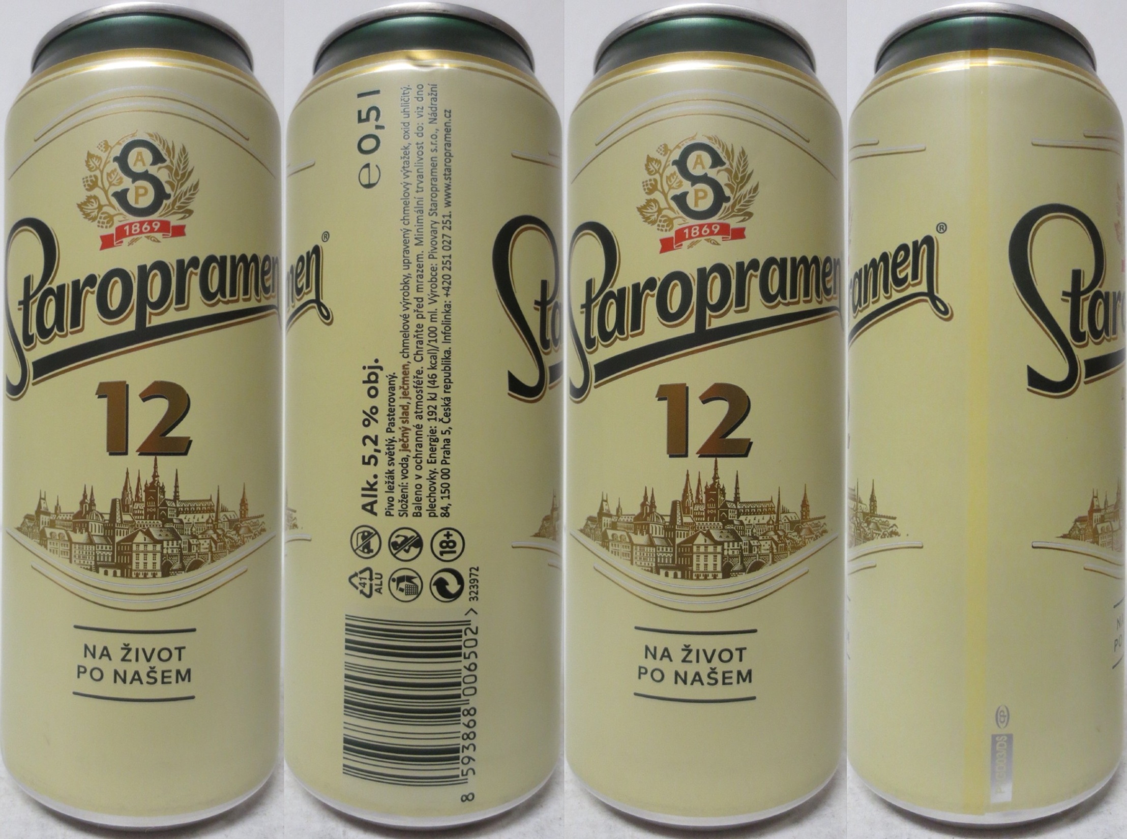 Staropramen 12 NA ŽIVOT PO NAŠEM (50cl) (B/O) č.2