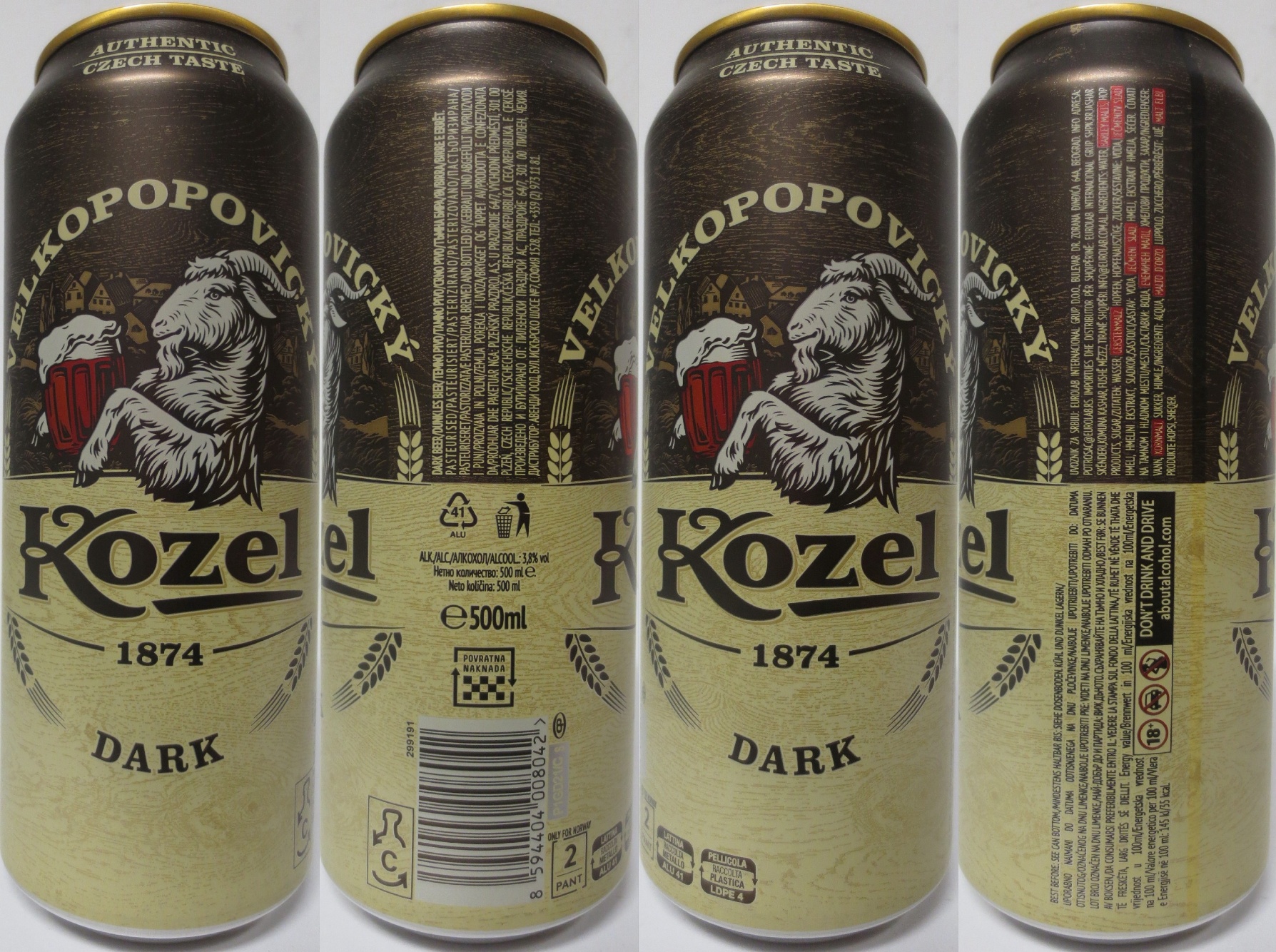 VELKOPOPOVICKÝ Kozel 1874 DARK (HR) (50cl) (B/O) č.3 