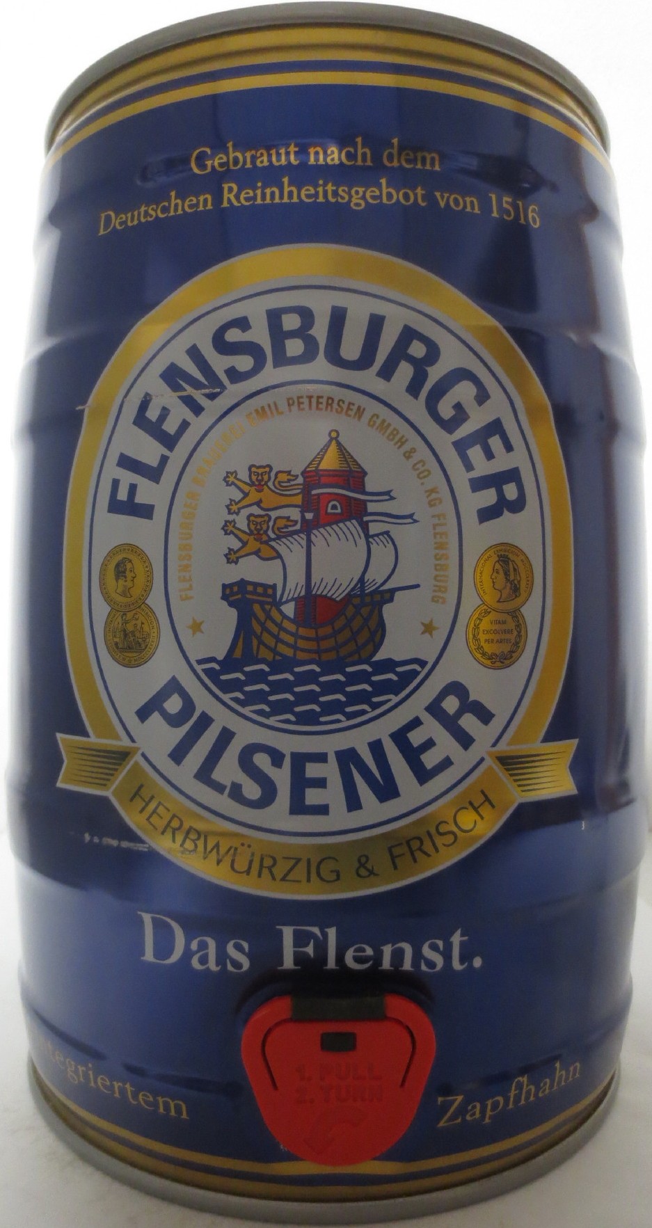 FLENSBURGER PILSENER HERBWÜRZIG & FRISCH Das Flenst. (5L) Nr.1 