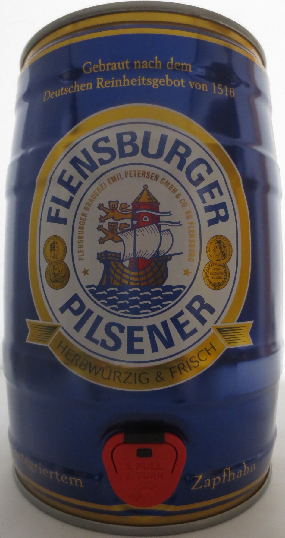 FLENSBURGER PILSENER HERBWÜRZIG & FRISCH (5L) Nr.1 