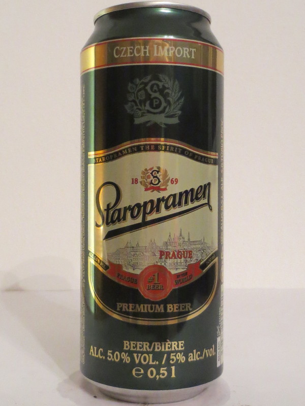 Staropramen PRAGUE PREMIUM BEER CZECH IMPORT (50cl) (B/O)