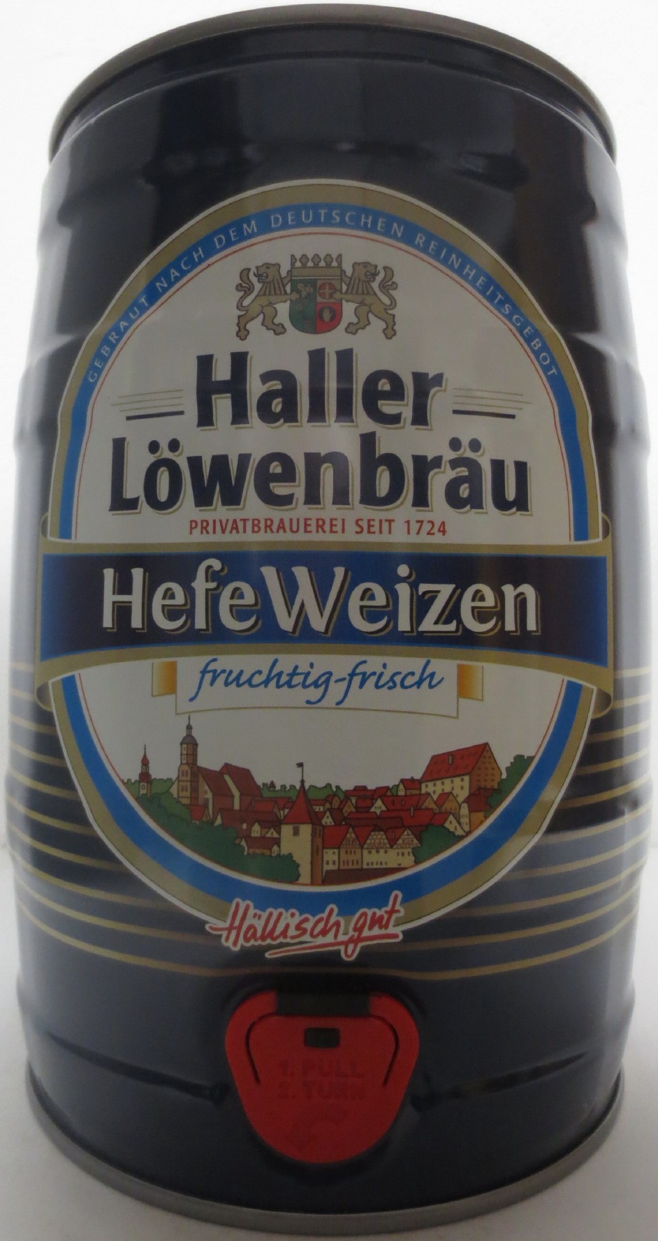 Haller Löwenbräu Hefe Weizen fruchtig-frisch (5L) Nr.1 