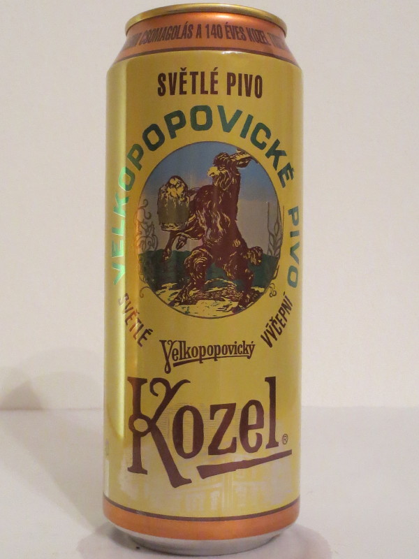 VELKOPOPOVICKÉ PIVO Velkopopovický Kozel SVĚTLÉ VÝČEPNÍ (HU) (50cl) (B/O) č.1 
