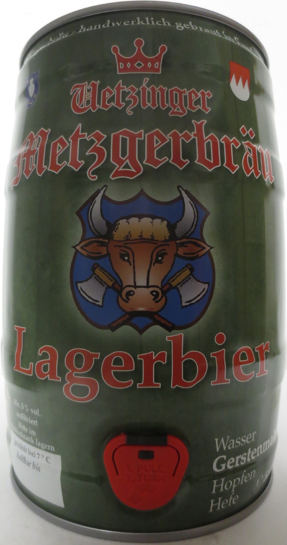Uetzinger Metzgerbräu Lagerbier (5L) Nr.1 
