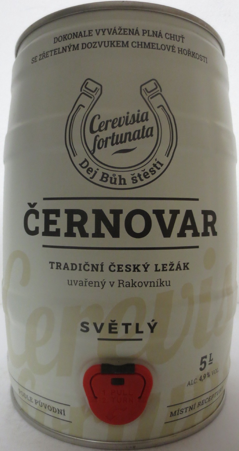 ČERNOVAR TRADIČNÍ SVĚTLÝ LEŽÁK uvařený v Rakovníku SVĚTLÝ (5L) č.3
