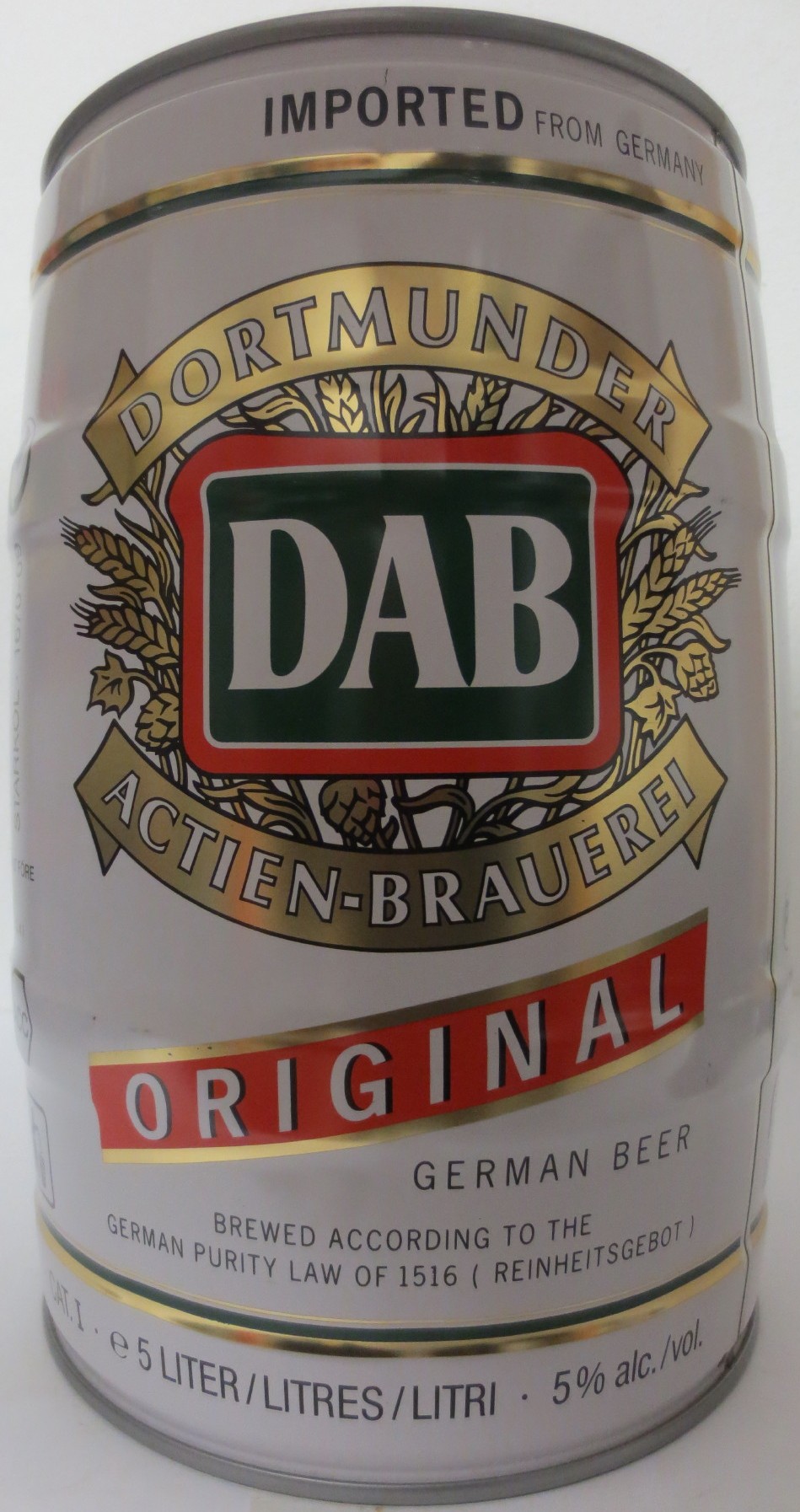 DAB ORIGINAL GERMAN BEER (5L) Nr.3 