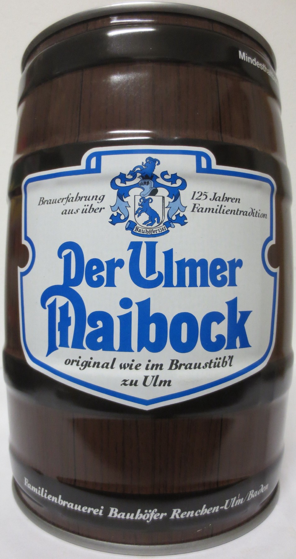 Der Ulmer Maibock Original wie im Braustüb´l zu Ulm 125 Jahren (5L) Nr.1 