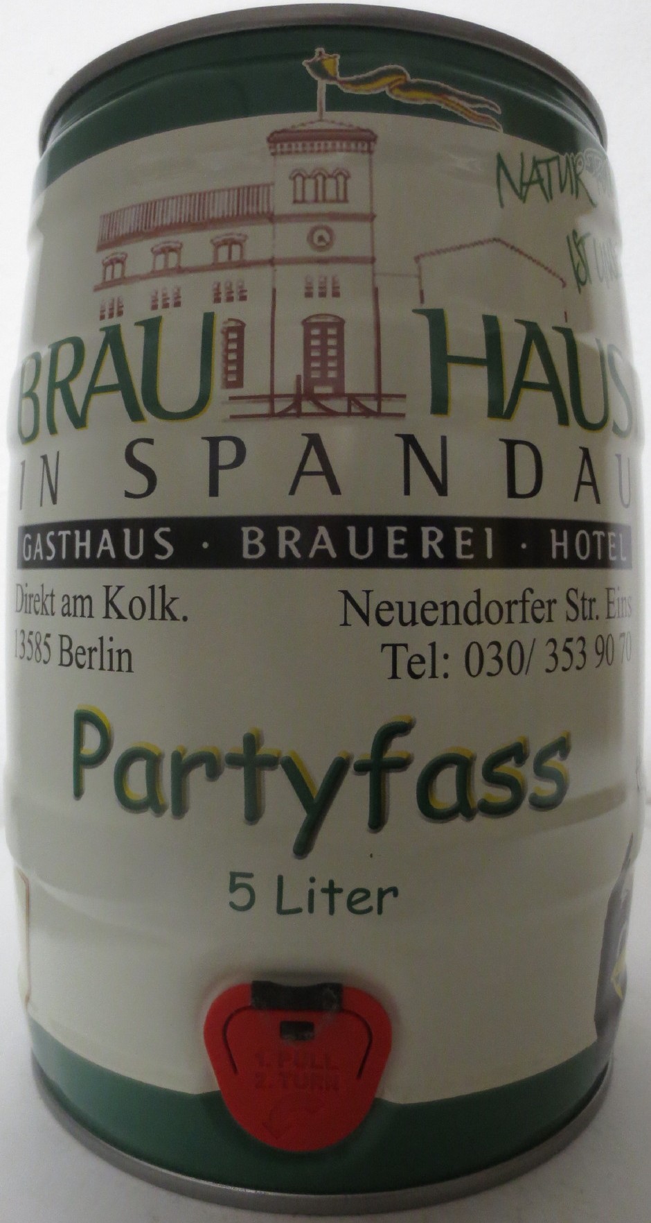 BRAU HAUS IN SPANDAU Partyfass 5 Liter (5L) Nr.2 