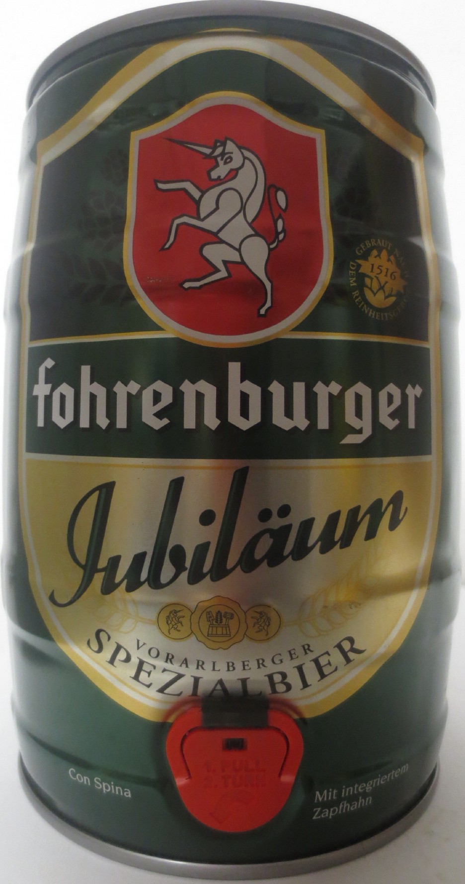 fohrenburger Jubiläum FORALRBERGER SPEZIALBIER (5L) Nr.1