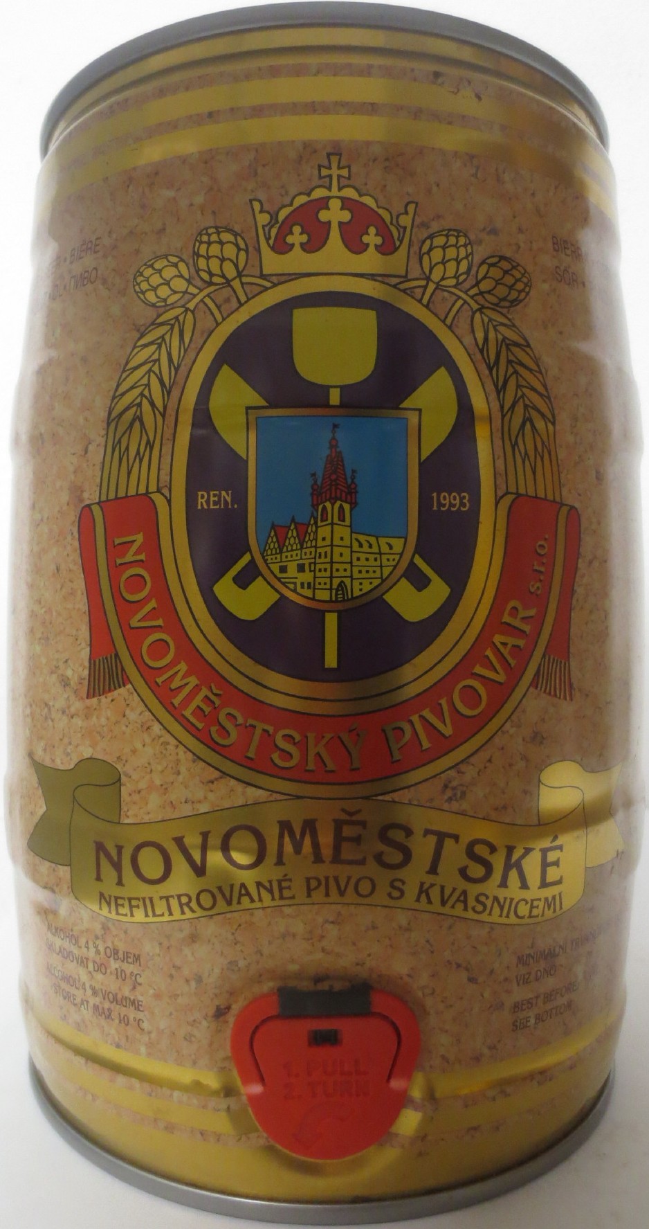 NOVOMĚSTSKÉ NEFILTROVANÉ PIVO S KVASNICEMI (5L) č.2 