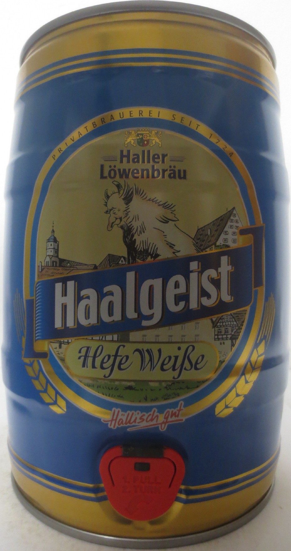 Haller Löwenbräu Haalgeist Hefe Weiße Hällisch gut (5L) Nr.1 