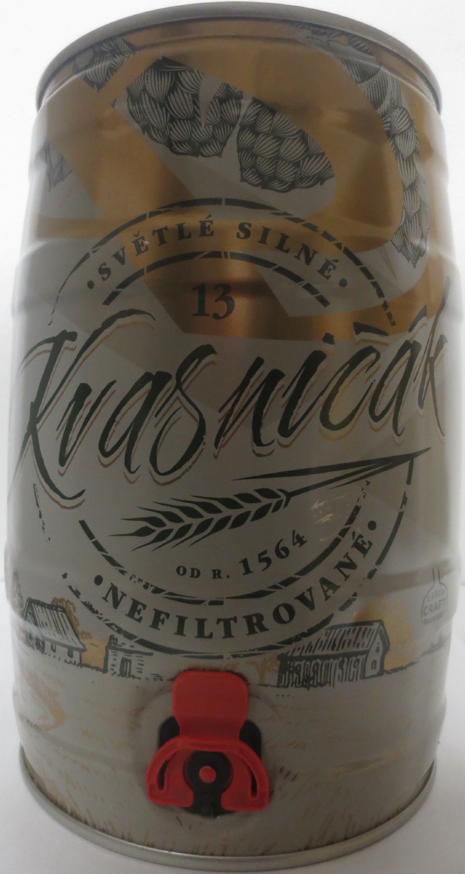 Svijany Český rodinný pivovar .1564. Kvasničák SVĚTLÉ SILNÉ NEFILTROVANÉ (5L) č.2  