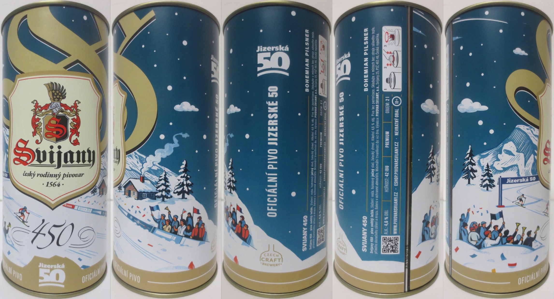 Svijany Český rodinný pivovar .1564. 450 Jizerská 50 (200cl) č.1 