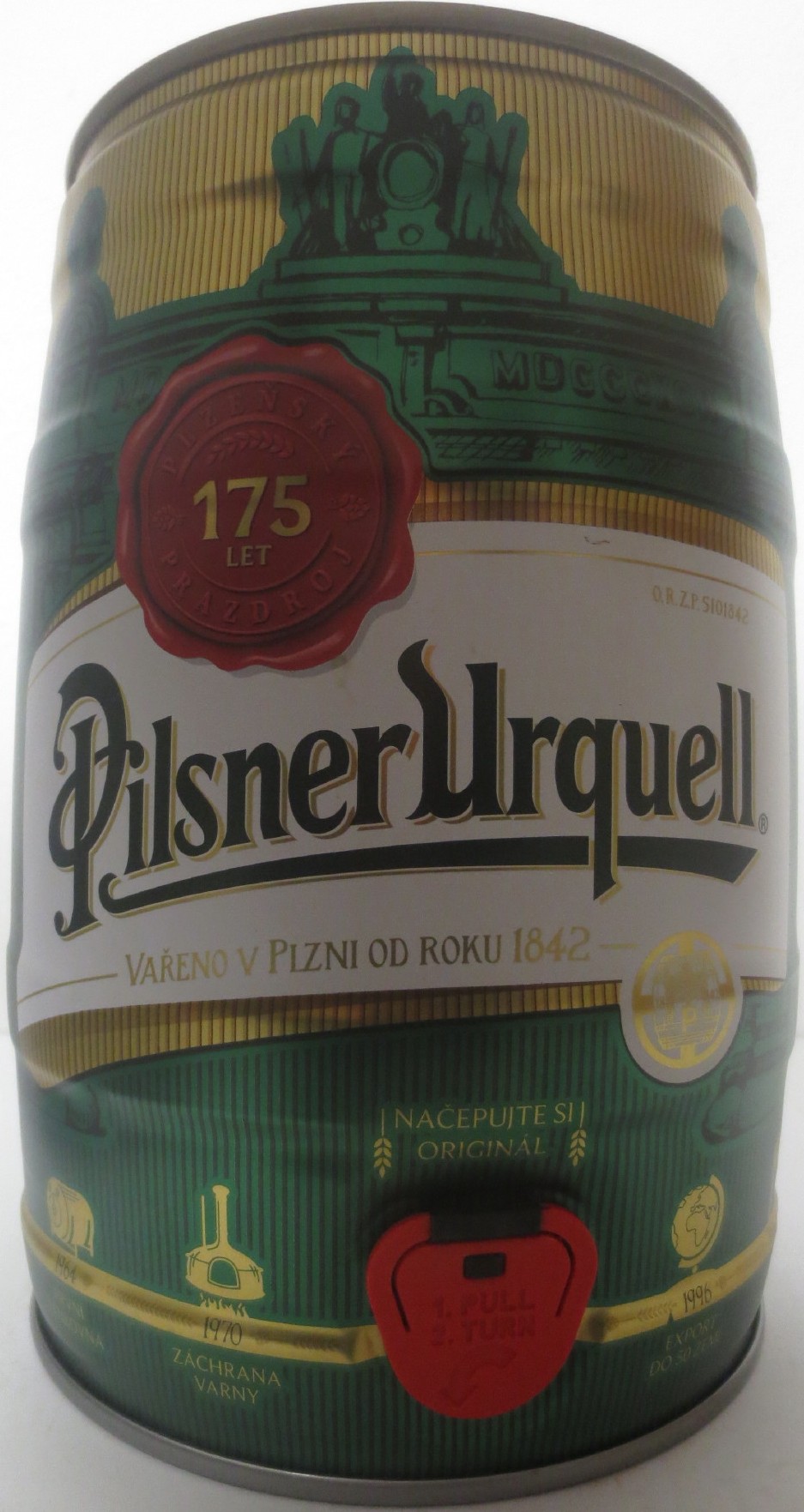 Pilsner Urquell VAŘENO V PLZNI OD ROKU 1872 175 LET (5L) č.8a