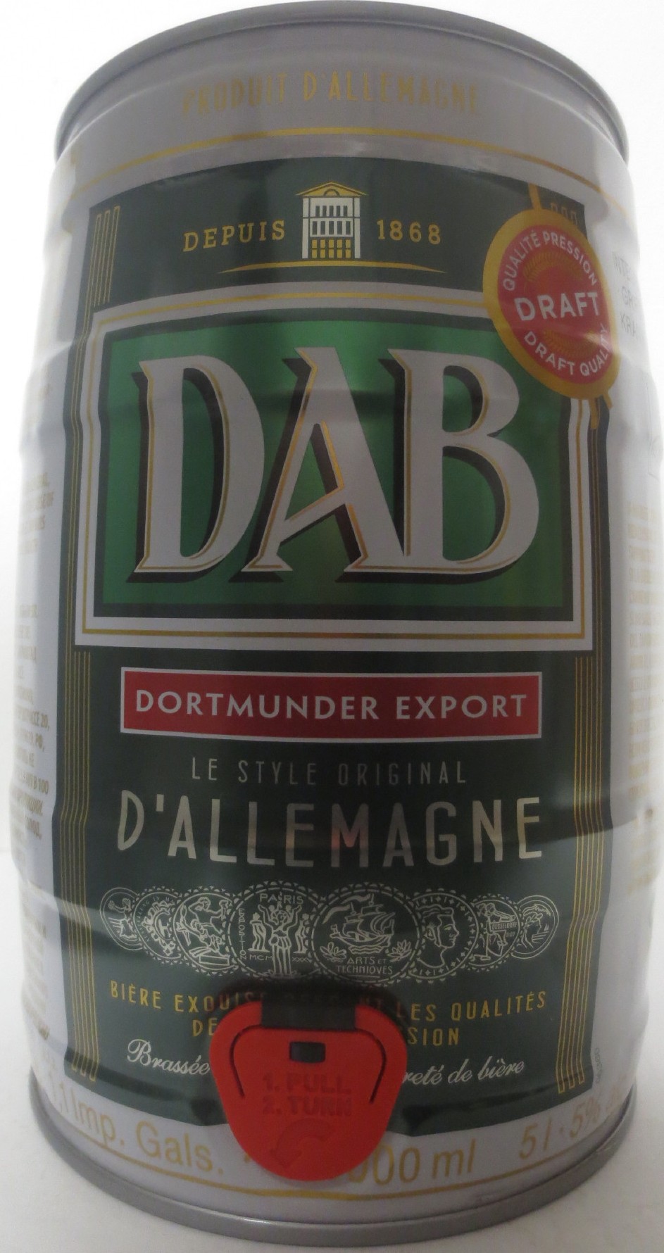 DAB DORTMUNDER EXPORT LEE STYLE ORIGINAL D´ALLEMAGNE (5L) Nr.1 
