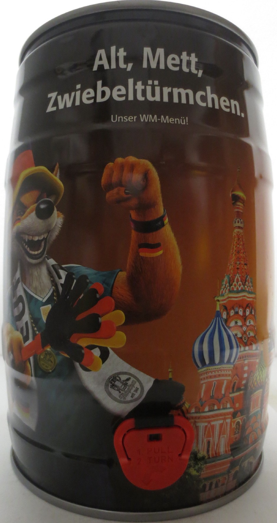 Füchschen Alt Alt, Mett, Zwiebeltürmchen. Unser WM-menü! (5L) Nr.1 