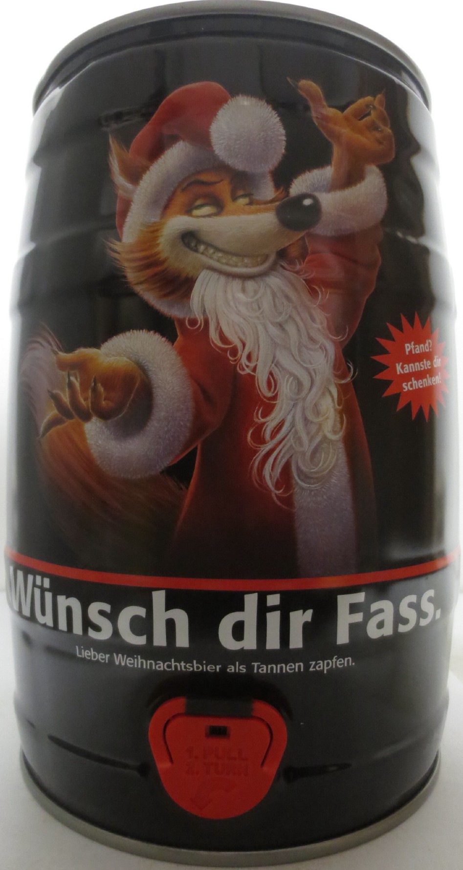 Füchschen Alt Wünsch dir Fass Lieber Weihnachtsbier als Tannen zapfen. (5L) Nr.1 