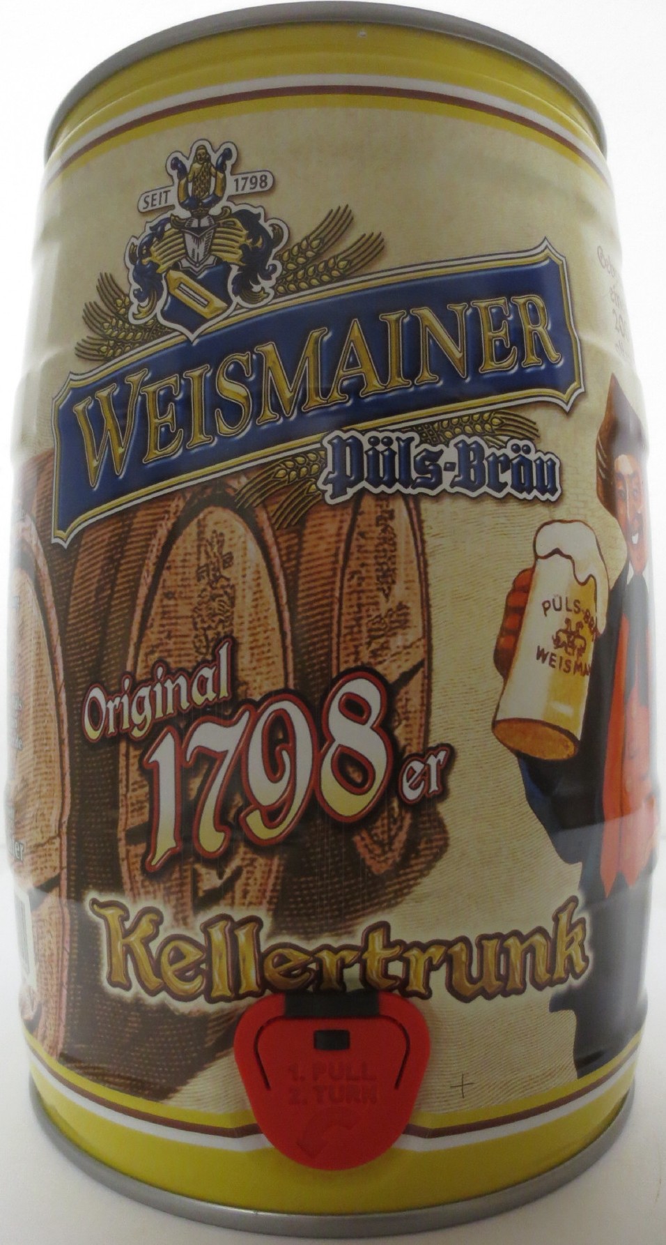 WEISMAINER Püls-Bräu Original 1798er Kellertrunk (5L) Nr.2 
