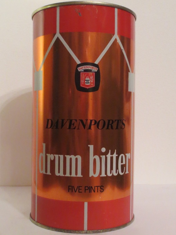 DAVENPORTS drum bitter FIVE PINTS (284cl)