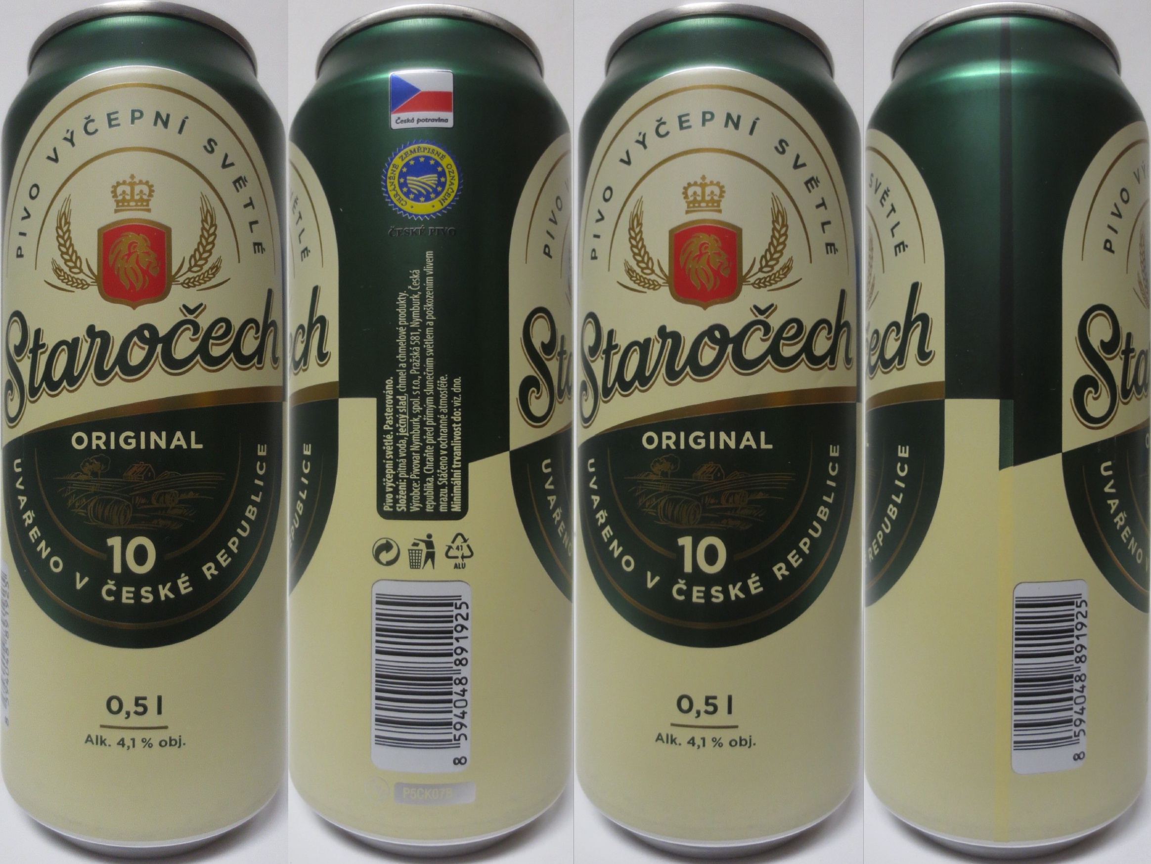 Staročech ORIGINAL 10  PIVO VÝČEPNÍ SVĚTLÉ (50cl) (B/O) č.1 