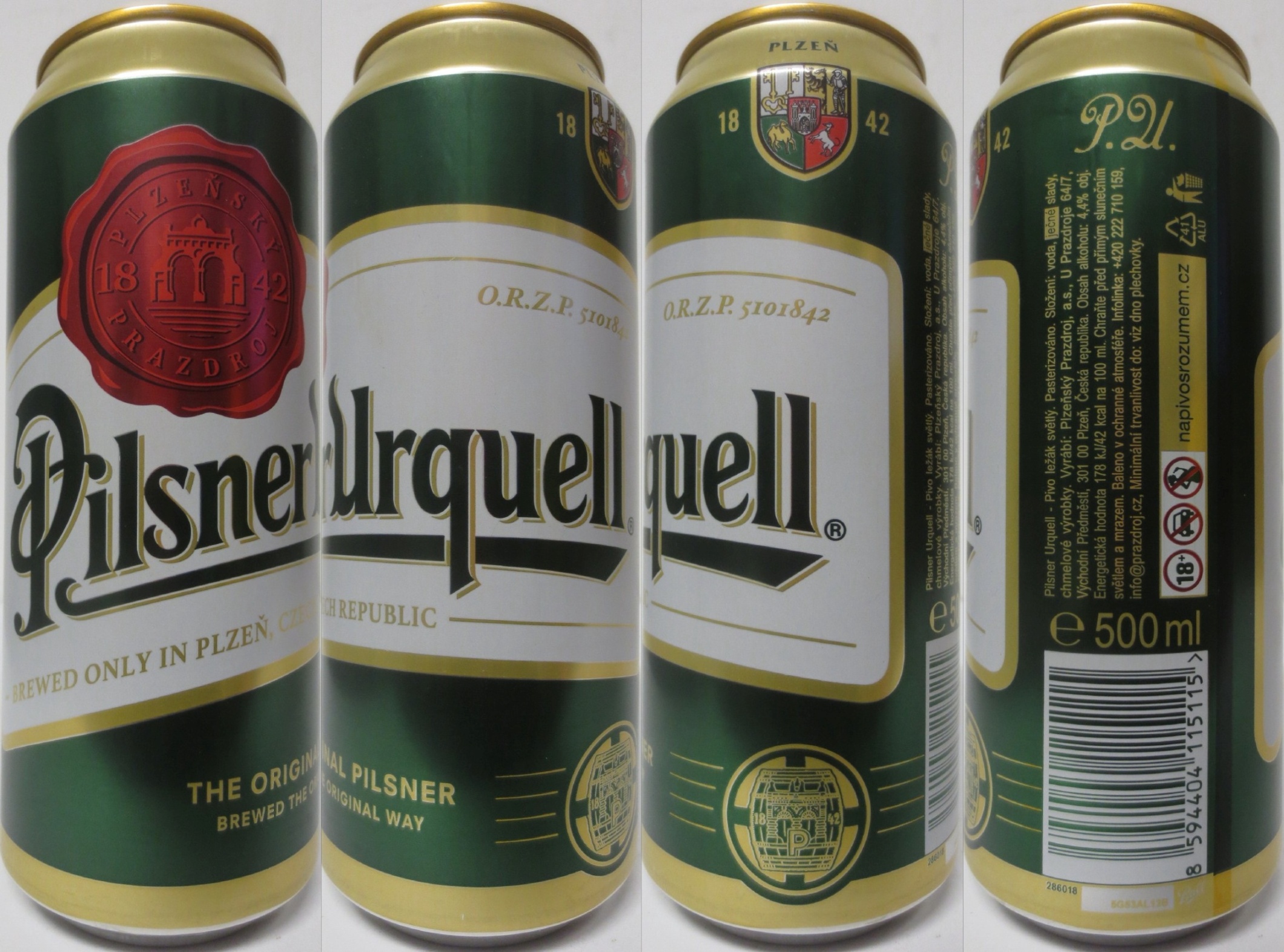 Pilsner Urquell BREWED ONLY IN PLZEŇ, CZECH REPUBLIC (CZ) (50cl) (B/O) č.2 