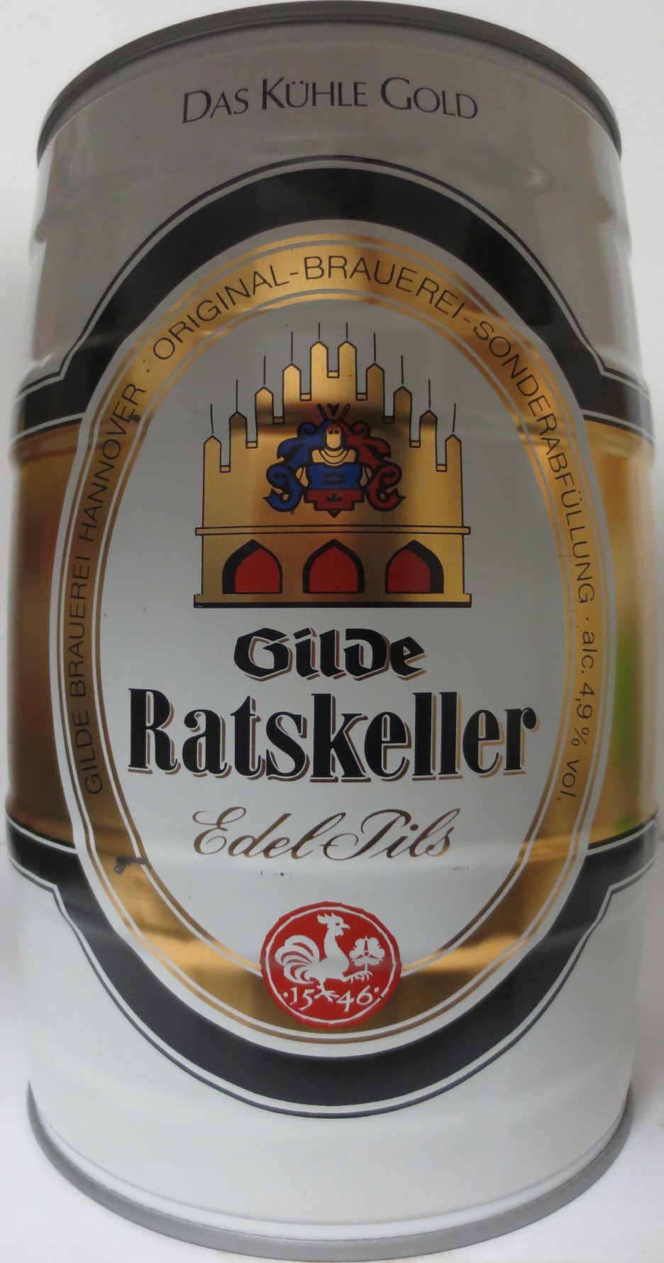 Gilde Ratskeller Edel Pils DAS KÜHLE GOLD (5L) Nr.1 