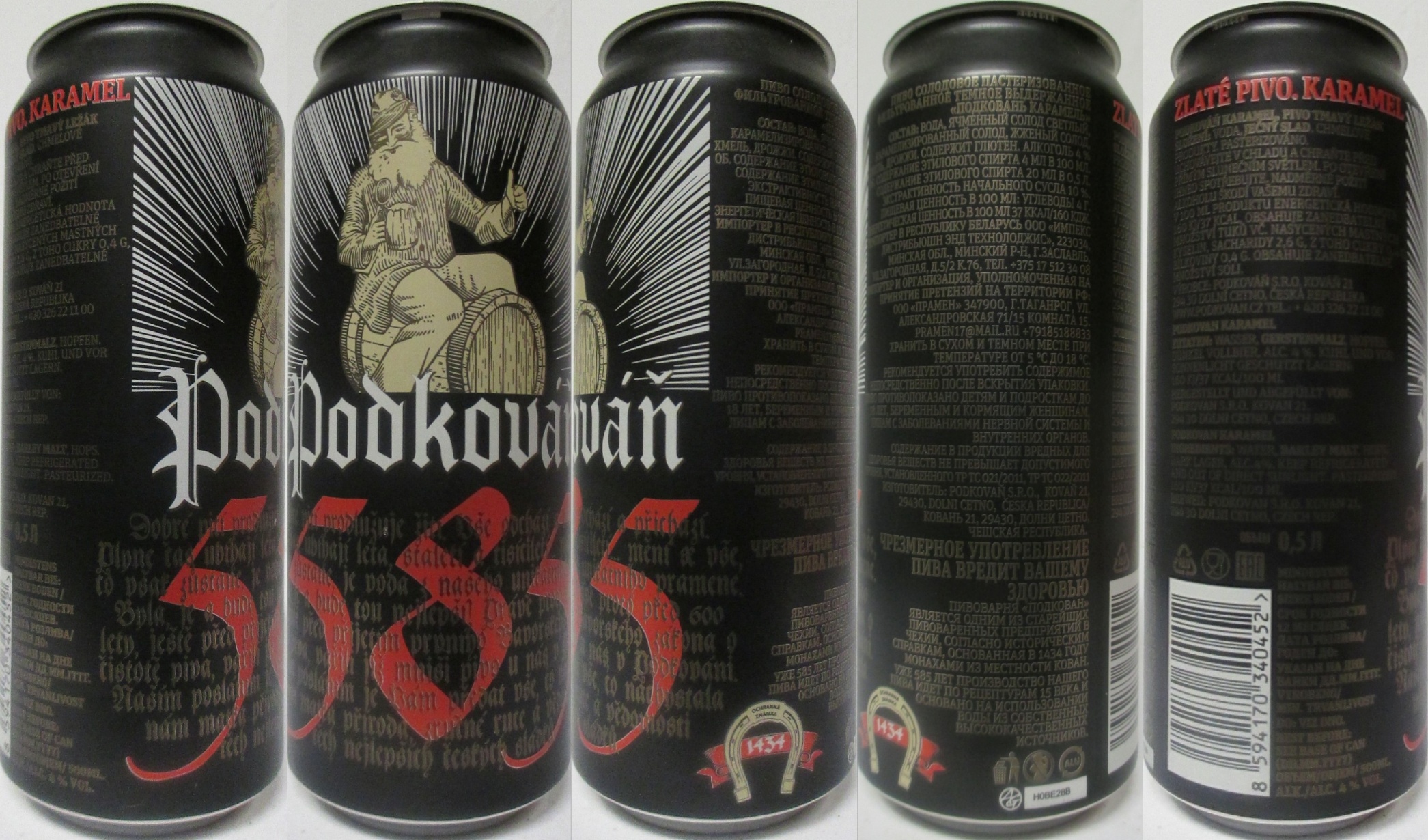 Podkováň 585 ZLATÉ PIVO. KARAMEL (CZ) (50cl) (B/O) č.1 
