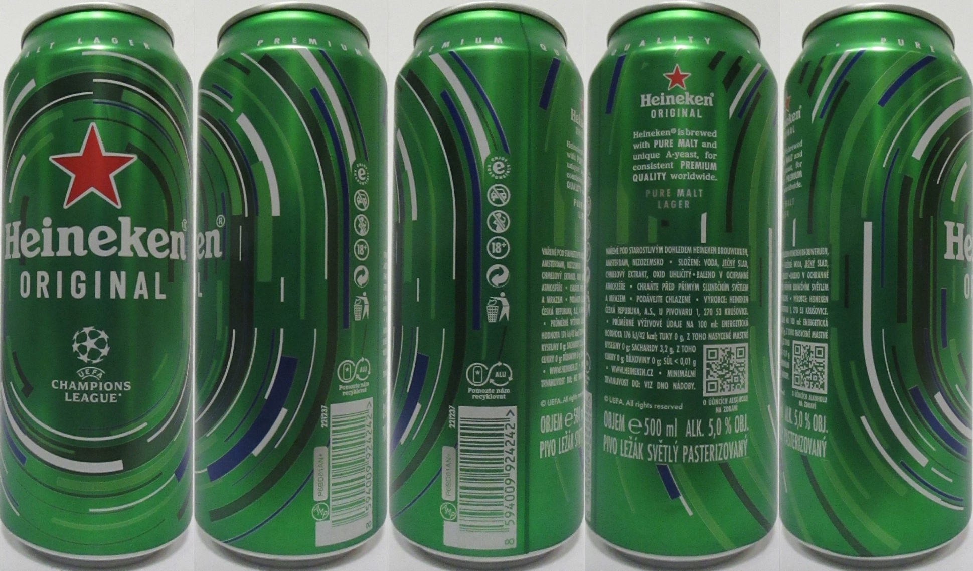 Heineken ORIGINAL CHAMPIONS LEAGUE 2026 (CZ) (50cl) (B/O) č.1 