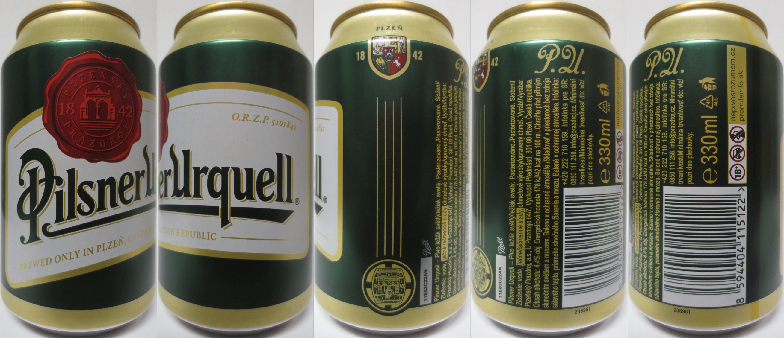 Pilsner Urquell BREWED ONLY IN PLZEŇ,CZECH REPUBLIC (CZ+SK) (33cl) (B/O) č.2