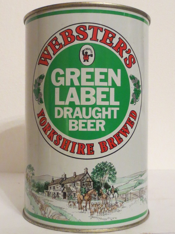 WEBSTER´S GREEN LABEL DRAUGHT BEER YORKSHIRE BREWED (222cl)
