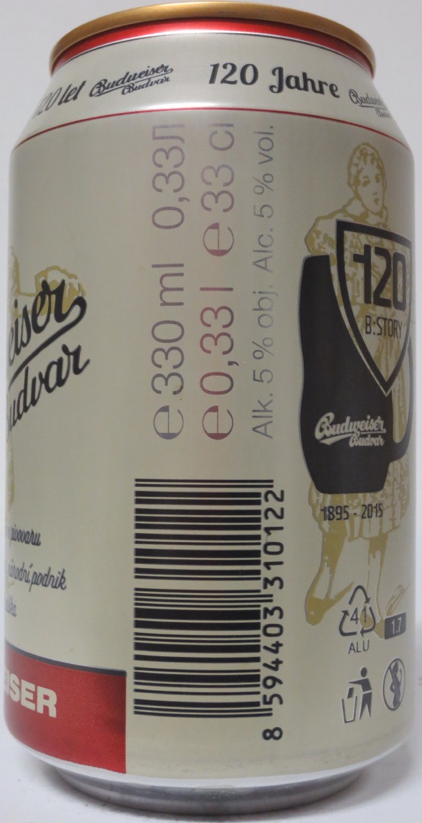 Budweiser Budvar BUDWEISER (CZ) (33cl) (B/O) č.1