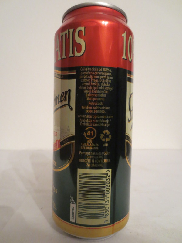 Staropramen PRAGUE PREMIUM BEER 10% GRATIS (50cl) (B/O)