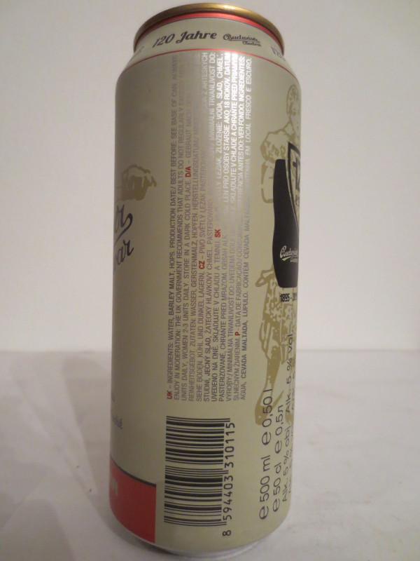 Budweiser Budvar BUDWEISER (50cl) (B/O) 