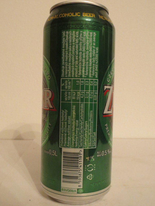 ZUBR Free č.2 (50cl) (B/O)