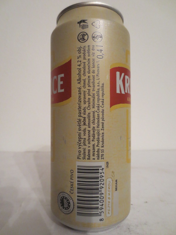 KRUŠOVICE KRÁLOVSKÝ PIVOVAR 10 (40cl) - matná verze č.1