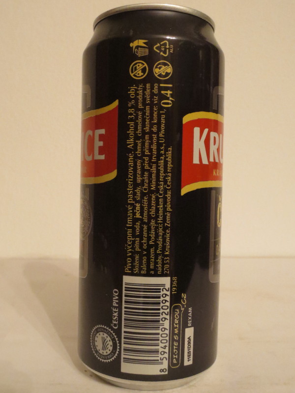 KRUŠOVICE KRÁLOVSKÝ PIVOVAR ČERNÉ (40cl) - lesklá verze