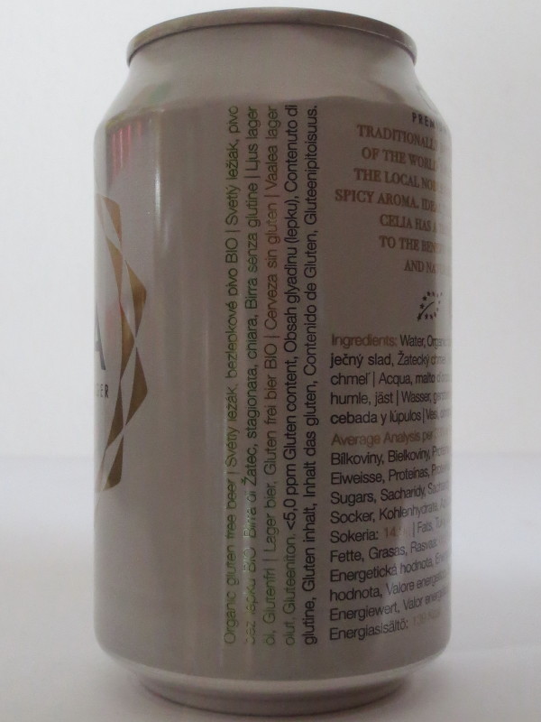 ORGANIC CELIA PREMIUM CZECH LAGER EXPORT (33cl) č.1