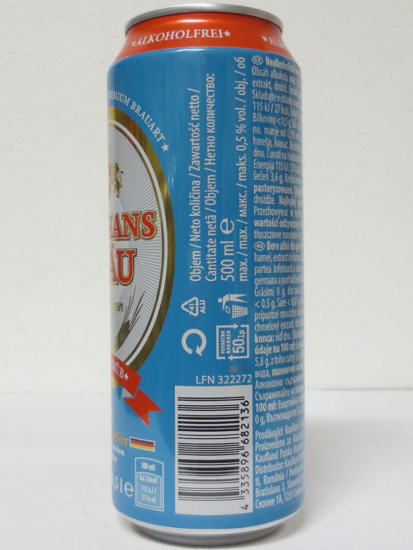 STEPHANS BRÄU Hefe-Weizen NATURTRÜB ALKOHOLFREI (50cl)