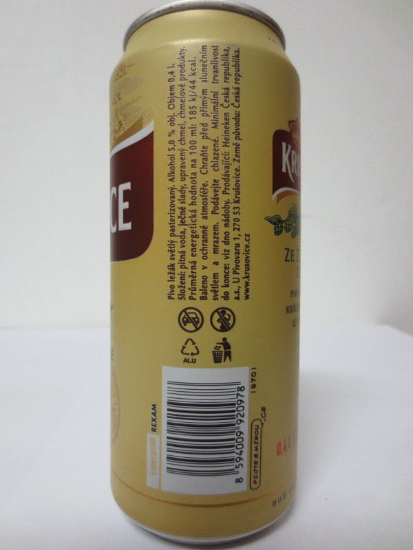 KRUŠOVICE KRÁLOVSKÝ PIVOVAR 12 ZE ŽATECKÉHO CHMELE (0,4L) 