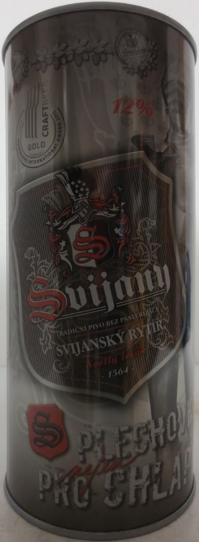 Svijany SVIJANSKÝ RYTÍŘ PLECHOVKA nejen PRO CHLAPY (200cl) č.1