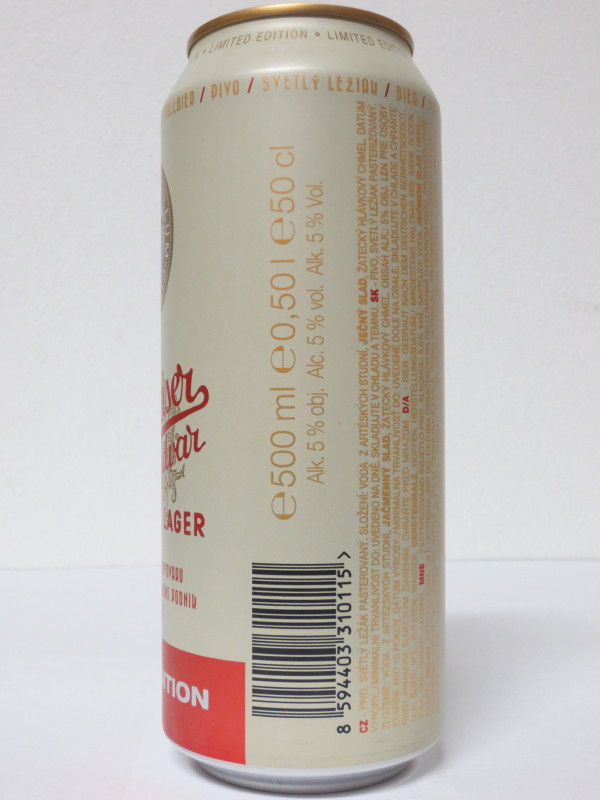 ORIGINAL Budweiser Budvar LAGER (50cl) (B/O) č.2 