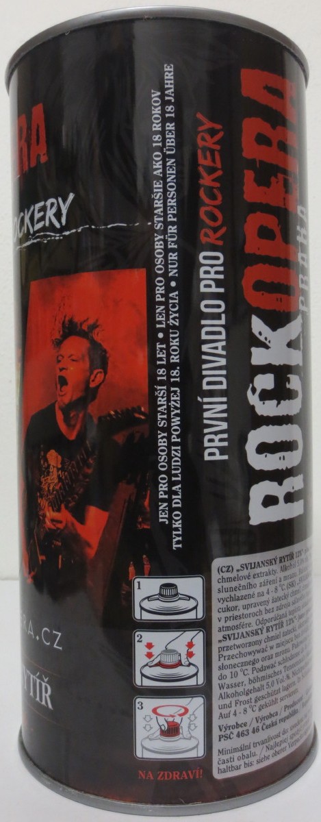 Svijany SVIJANSKÝ RYTÍŘ Světlý ležák ROCKOPERA PRAHA (200cl) č.1 