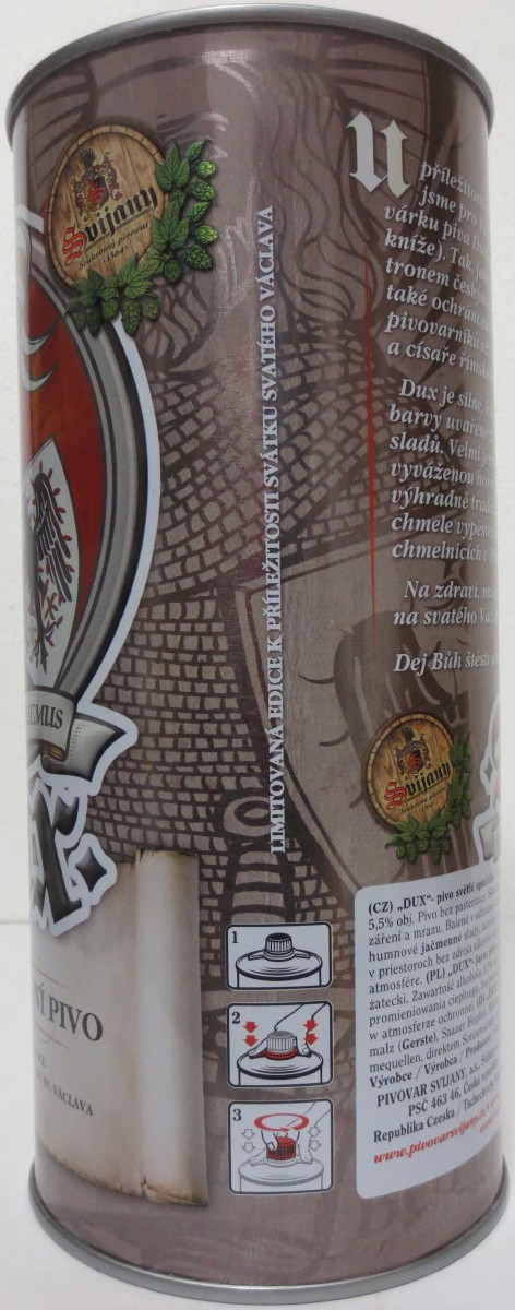 Svijany Dux SVĚTLÉ SPECIÁLNÍ PIVO (200cl) č.1 