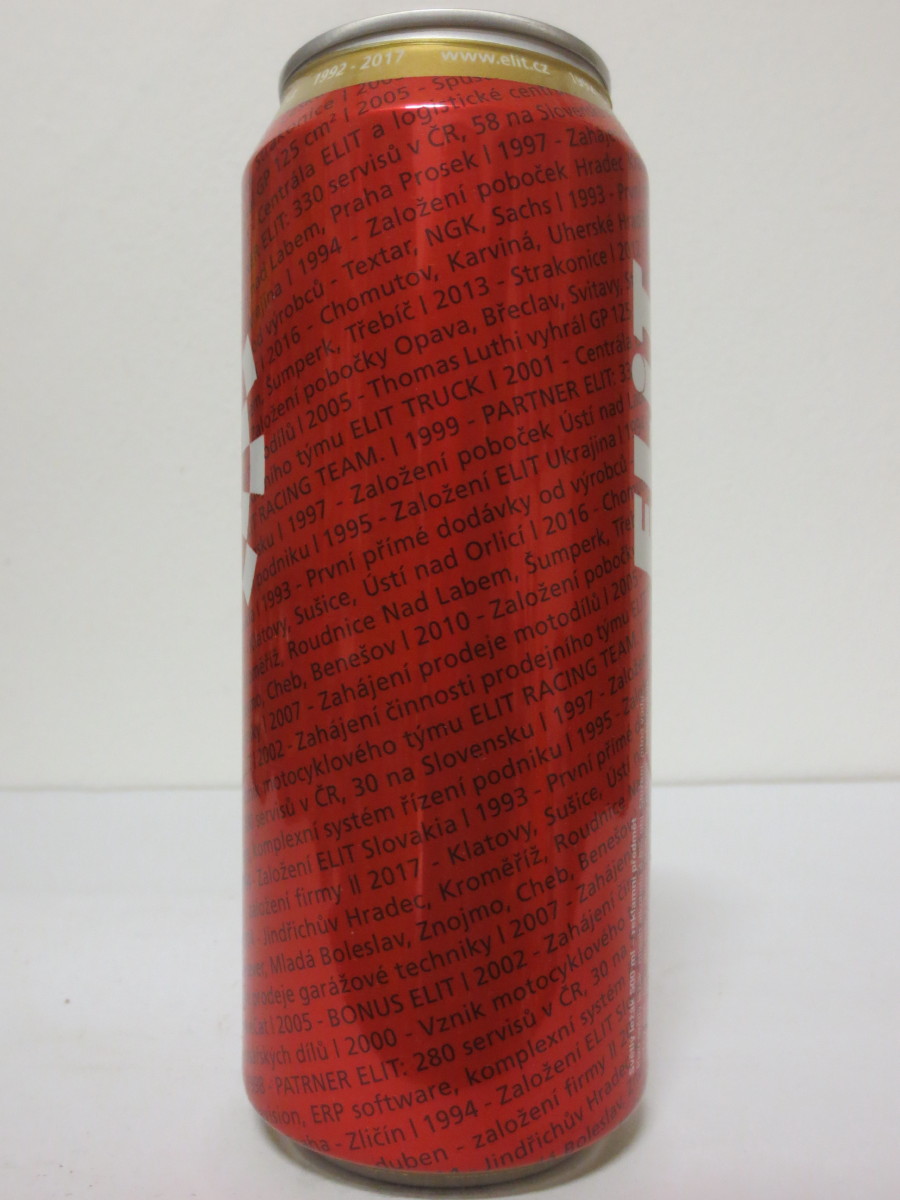 ELiT více než autodíly 25 LET SLAVNOSTNÍ ELITNÍ ležák č.1 (50cl) (B/O)