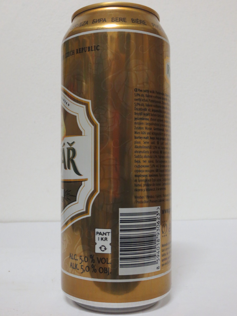 RYCHTÁŘ PREMIUM PIVO SVĚTLÝ LEŽÁK (50cl) (B/O)